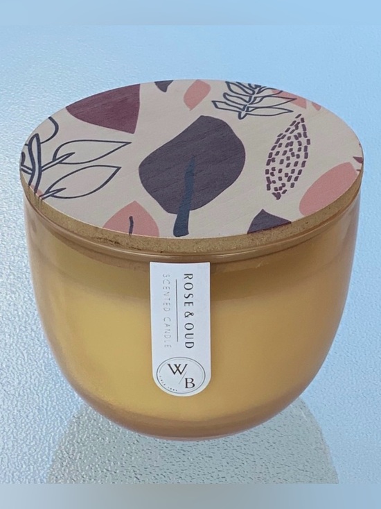 Rose & Oud Other - Rose & Oud Western Brook Scented Single Wick Beige Candle